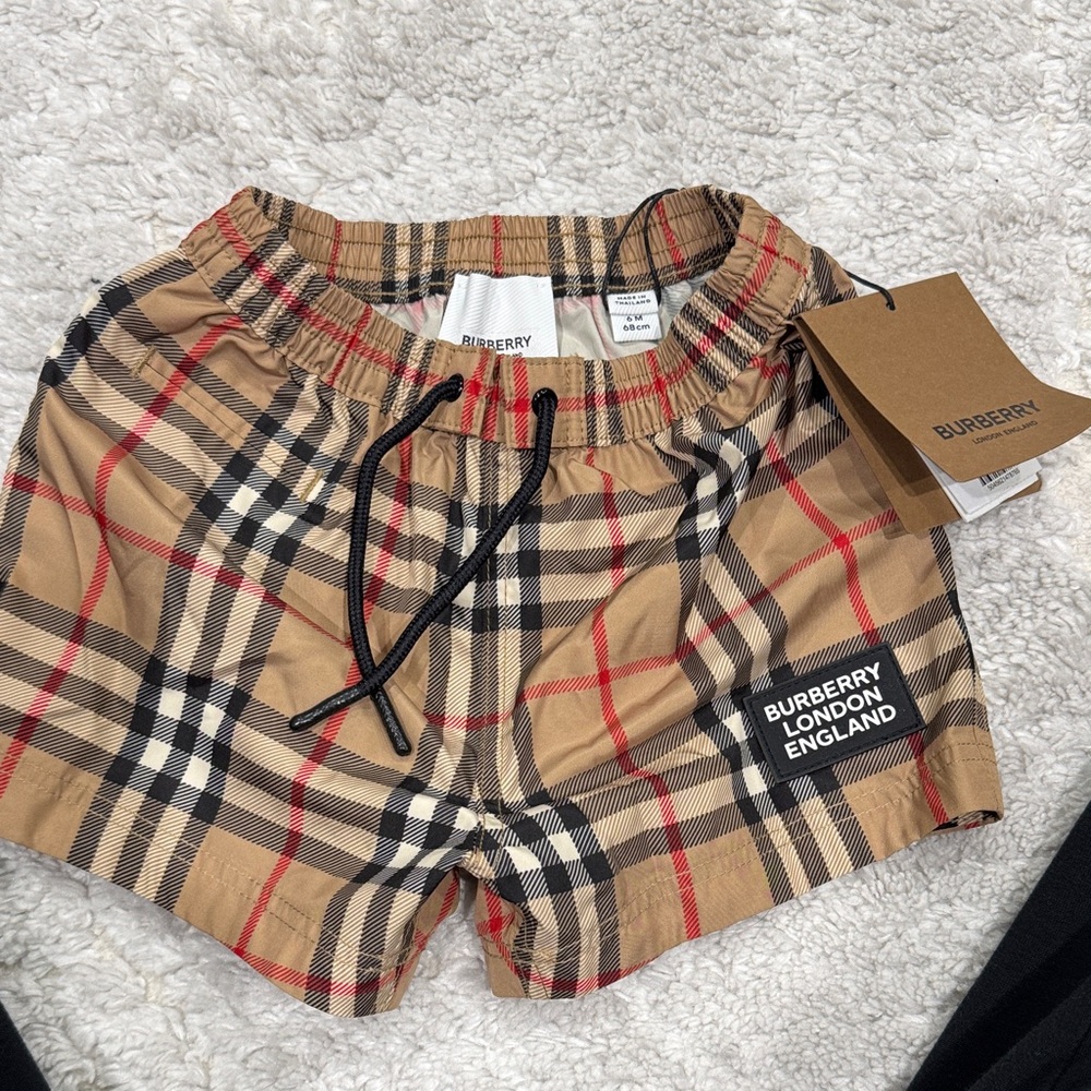 Burberry baby swim shorts